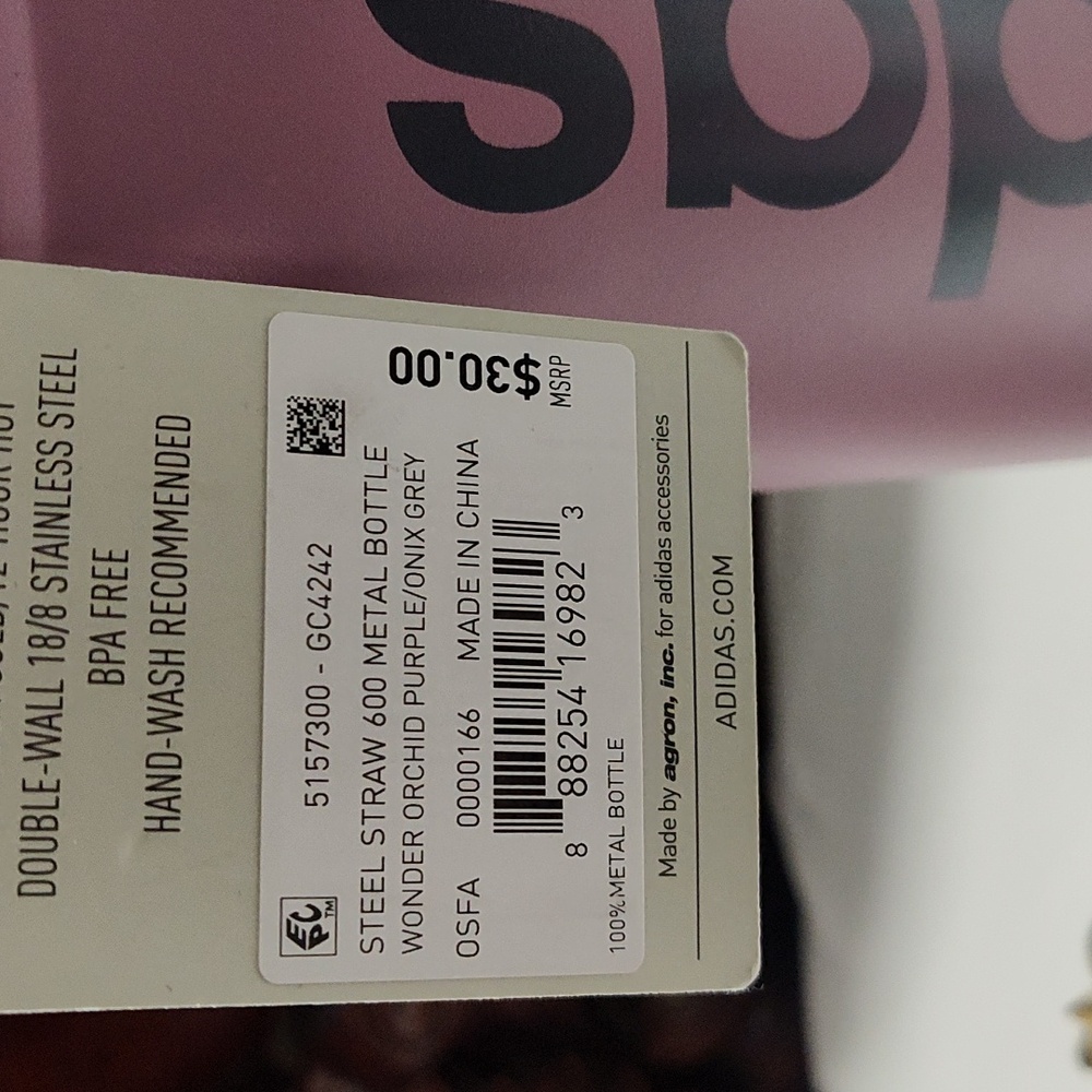 Adidas Matte Pink Insulated Bottle - Picture 4 of 12